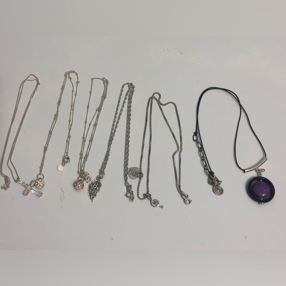 Sterling silver Necklaces Lot Of Jewelry - Picture 4 of 8